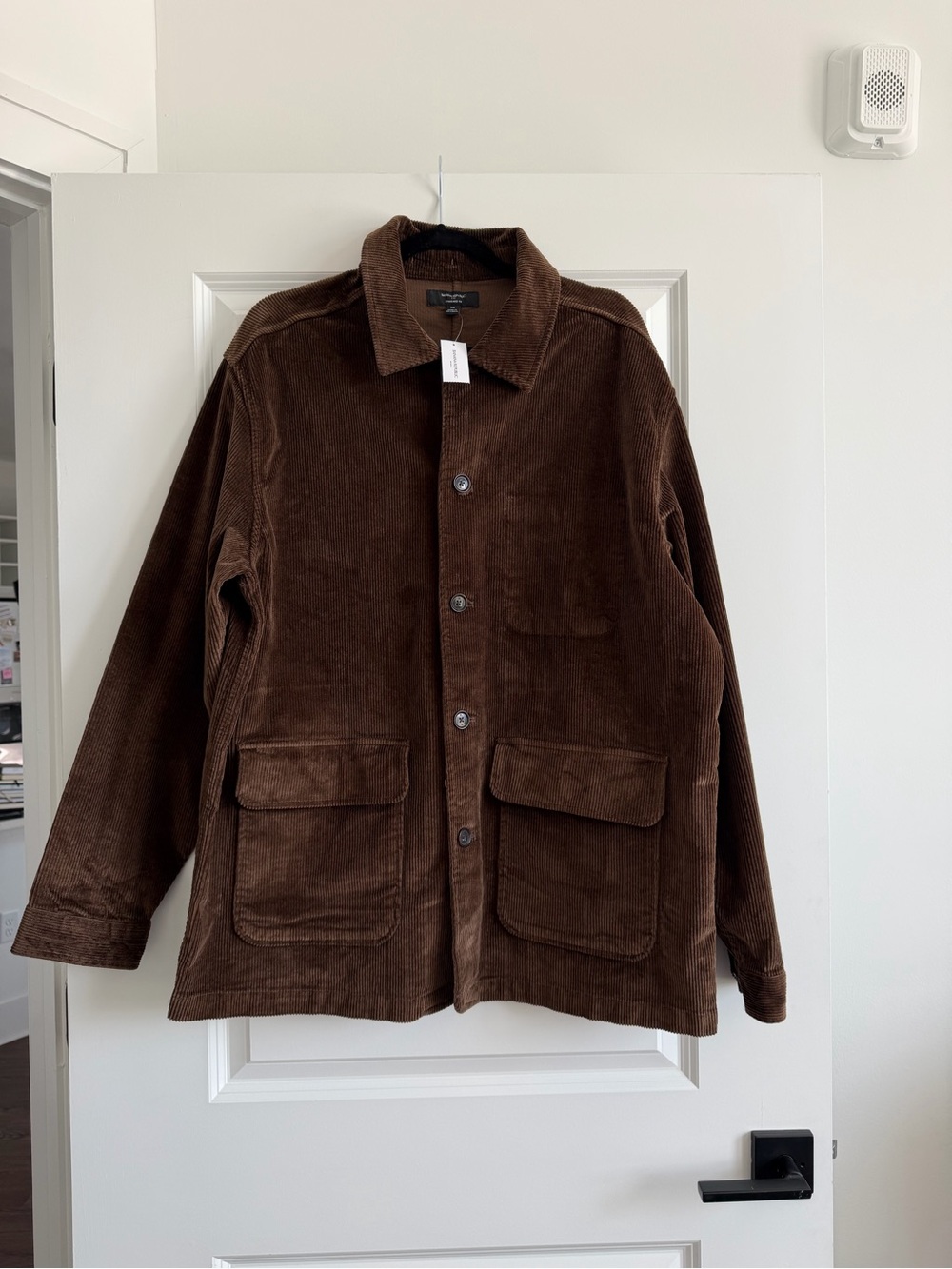 Banana Republic Men’s Corduroy Chore Jacket Brown NWT Button Front Utility Coat